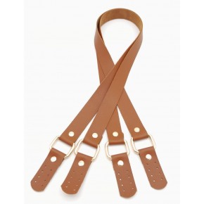 Çanta Aksesuar Karedört Model Suni Deri Taba Renk Çanta Sapı Light Gold Metal