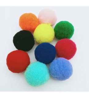 Çanta Aksesuar Karışık Renk 2.5 Cm Ponpon 10Lu