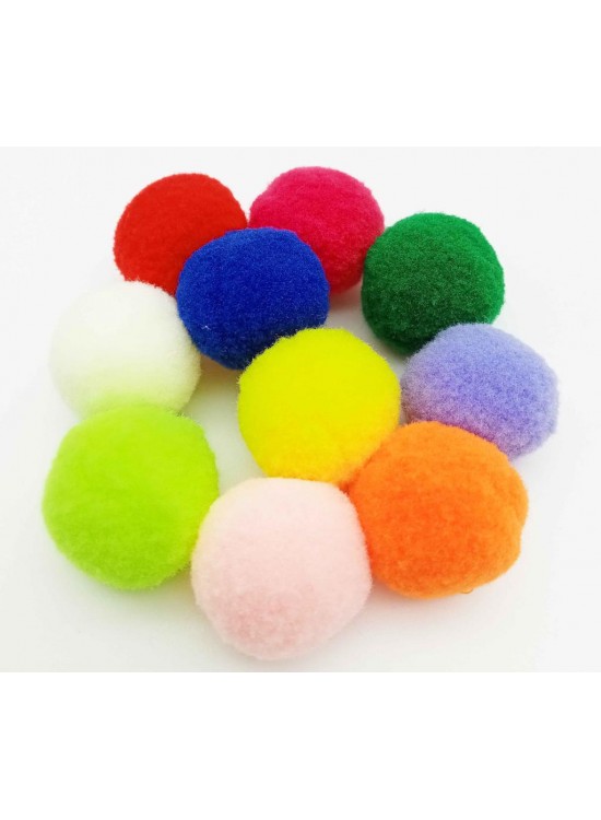 Çanta Aksesuar Karışık Renk 3 Cm Ponpon 10Lu Çanta Aksesuar Karışık Renk 3 Cm Ponpon 10Lu