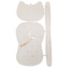 Çanta Aksesuar Kedi Model Kanvas Set Beyaz Renk Kanvas Light Gold Püsküllü Geyik Süs