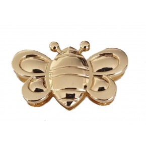 Çanta Aksesuar Kelebek Model Mıknatıslı Kilit Light Gold
