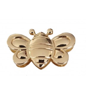 Çanta Aksesuar Kelebek Model Mıknatıslı Kilit Light Gold