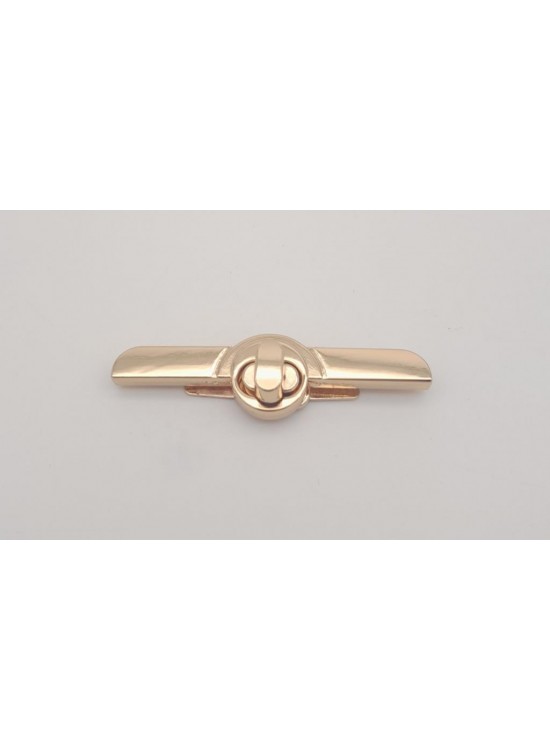 Çanta Aksesuar Kilitli Kapak Aparatı No:2 Light Gold Renk Çanta Aksesuar Kilitli Kapak Aparatı No:2 Light Gold Renk