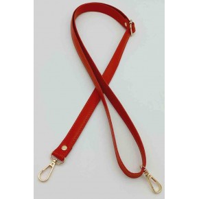 Çanta Aksesuar Kırmızı 125X2 Cm Çanta Sapı Sürgütlü Light Gold Metal