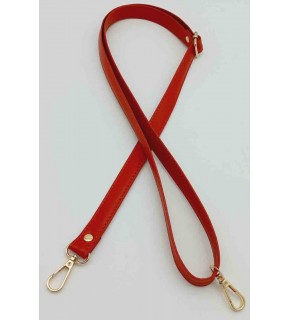 Çanta Aksesuar Kırmızı 125X2 Cm Çanta Sapı Sürgütlü Light Gold Metal