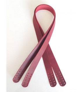 Çanta Aksesuar Kırmızı Crazy Oil Renk Gerçek Deri 70X2.3 Cm Çift Sap