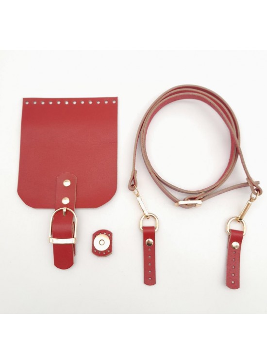 Çanta Aksesuar Kırmızı Gerçek Deri 130x1.5 cm Ayarlı Saplı Çanta Seti Light Gold Metalli Çanta Aksesuar Kırmızı Gerçek Deri 130x1.5 cm Ayarlı Saplı Çanta Seti Light Gold Metalli