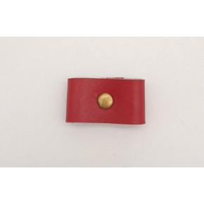 Çanta Aksesuar Kırmızı Gerçek Deri Büzgülük Antik Metalli