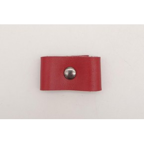 Çanta Aksesuar Kırmızı Gerçek Deri Büzgülük Füme Metalli