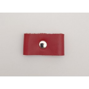 Çanta Aksesuar Kırmızı Gerçek Deri Büzgülük Gümüş Metalli