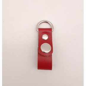 Çanta Aksesuar Kırmızı Gerçek Deri Çıtçıtlı Sapucu Böce Gümüş Metalli 1 Adet