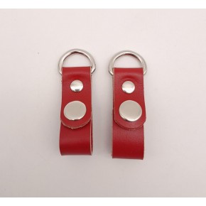 Çanta Aksesuar Kırmızı Gerçek Deri Çıtçıtlı Sapucu Böce Gümüş Metalli