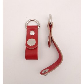 Çanta Aksesuar Kırmızı Gerçek Deri Çıtçıtlı Sapucu Böce Gümüş Metalli