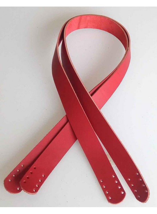 Çanta Aksesuar Kırmızı Renk Gerçek Deri 70X2.3 Cm Çift Sap Çanta Aksesuar Kırmızı Renk Gerçek Deri 70X2.3 Cm Çift Sap