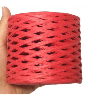 Çanta Aksesuar Kırmızı Renk İthal Rafya İp (11 Numara )