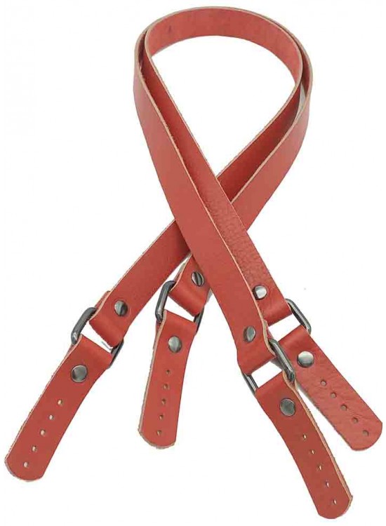 Çanta Aksesuar Kırmızı Renk Karedört Model Gerçek Deri Çanta Sapı (Füme Metal) Çanta Aksesuar Kırmızı Renk Karedört Model Gerçek Deri Çanta Sapı (Füme Metal)