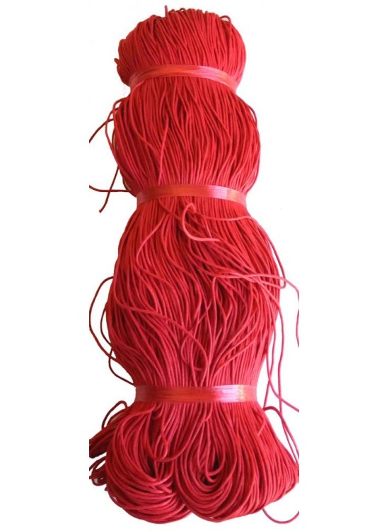 Çanta Aksesuar Kırmızı Renk Mumlu Koton İp