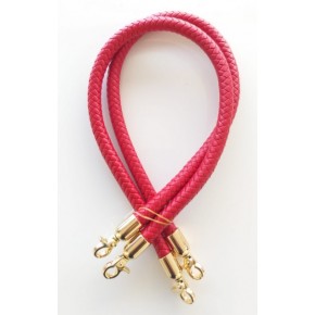 Çanta Aksesuar Kırmızı Renk, Örme Sap