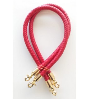 Çanta Aksesuar Kırmızı Renk, Örme Sap