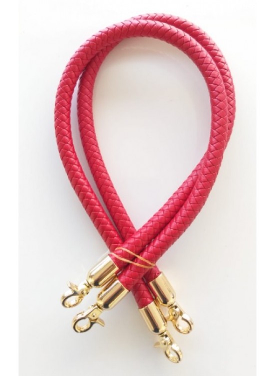 Çanta Aksesuar Kırmızı Renk, Örme Sap Çanta Aksesuar Kırmızı Renk, Örme Sap