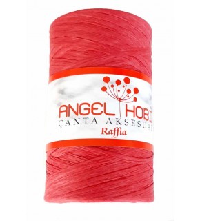 Çanta Aksesuar Kırmızı Renk Rafya İp