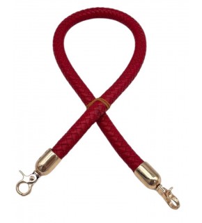 Çanta Aksesuar Kırmızı Renk Uzun Tek Örme Çanta Sapı Light Gold Metal