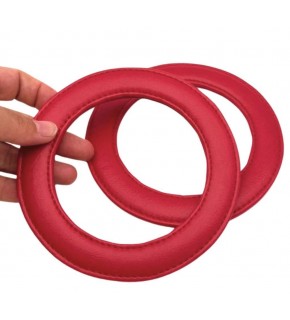 Çanta Aksesuar Kırmızı Renk Yuvarlak 13.5 cm Suni Deri Çanta Sapı