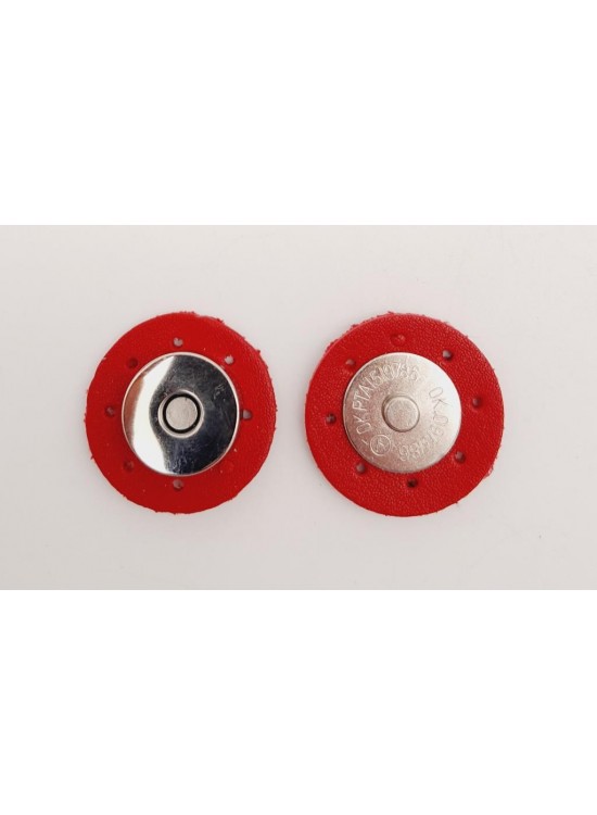 Çanta Aksesuar Kırmızı Suni Derili Mıknatıslı Çıtçıt Gümüş Metalli Çanta Aksesuar Kırmızı Suni Derili Mıknatıslı Çıtçıt Gümüş Metalli