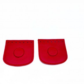 Çanta Aksesuar Kırmızı Suni Derili Tek Dikim Gizli Mıknatıs