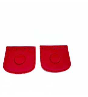 Çanta Aksesuar Kırmızı Suni Derili Tek Dikim Gizli Mıknatıs