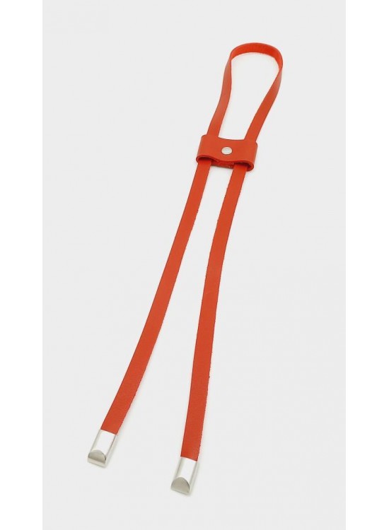 Çanta Aksesuar Kırmızı Tek Kat Suni Deri Büzgü Gümüş Metalli