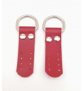 Çanta Aksesuar Kırmızı Tek Kat Suni Deri Sapucu Böce Gümüş Metalli