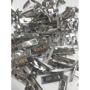 Çanta Aksesuar Kişiye Özel Metal Etiket Plaka Süs 50 Adet