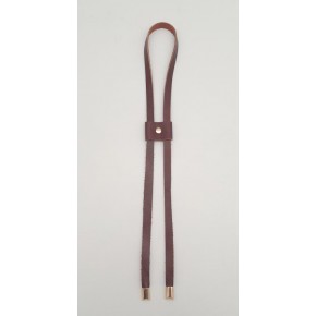 Çanta Aksesuar Kızıl Kahve Gerçek Deri Büzgü Light Gold Metalli