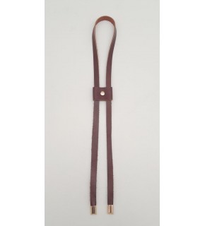 Çanta Aksesuar Kızıl Kahve Gerçek Deri Büzgü Light Gold Metalli