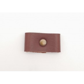 Çanta Aksesuar Kızıl Kahve Gerçek Deri Büzgülük Antik Metalli