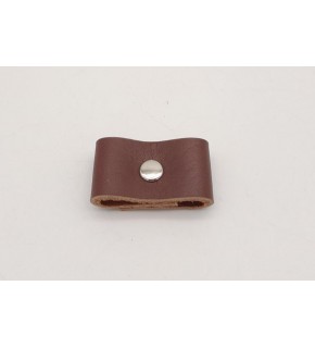 Çanta Aksesuar Kızıl Kahve Gerçek Deri Büzgülük Gümüş Metalli