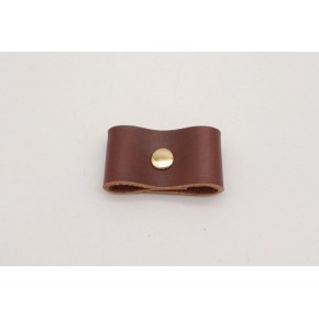 Çanta Aksesuar Kızıl Kahve Gerçek Deri Büzgülük Light Gold Metalli