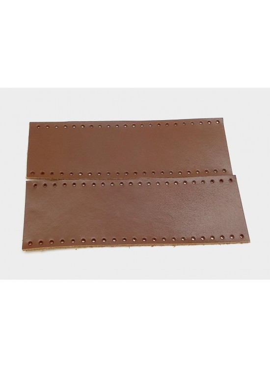 Çanta Aksesuar Kızıl Kahve Gerçek Deri Tutma Sapı 18X6 Cm Simit Sap