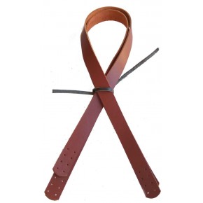 Çanta Aksesuar Kızıl Kahve Renk Gerçek Deri 70X2.3 Cm Çift Sap