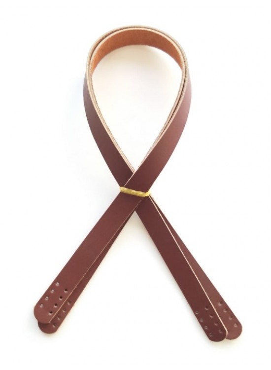 Çanta Aksesuar Kızıl Kahve Renk Gerçek Deri 70X2 Cm Çift Sap Çanta Aksesuar Kızıl Kahve Renk Gerçek Deri 70X2 Cm Çift Sap