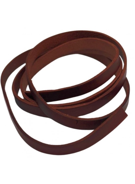 Çanta Aksesuar Kızıl Kahve Renk Gerçek Deri 8 mm Şerit Deri İp Çanta Aksesuar Kızıl Kahve Renk Gerçek Deri 8 mm Şerit Deri İp