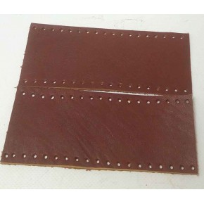 Çanta Aksesuar Kızıl Kahve Renk Gerçek Deri Tutma Sapı 15X6 Cm Simit Sap