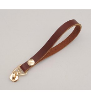 Çanta Aksesuar Kızıl Kahve Renk Gerçek Derili Light Gold Döngülü Fermuar Başı