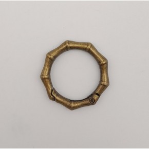 Çanta Aksesuar Köşeli Yaylı Halka Antik Renk 1 Adet