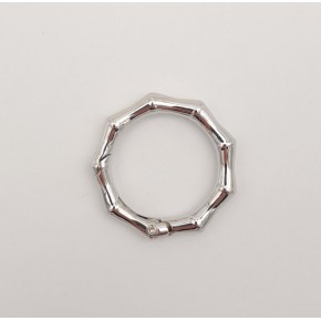 Çanta Aksesuar Köşeli Yaylı Halka Gümüş Renk 1 Adet