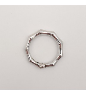 Çanta Aksesuar Köşeli Yaylı Halka Gümüş Renk 1 Adet