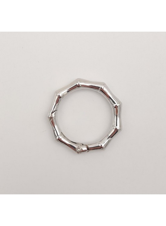 Çanta Aksesuar Köşeli Yaylı Halka Gümüş Renk 1 Adet