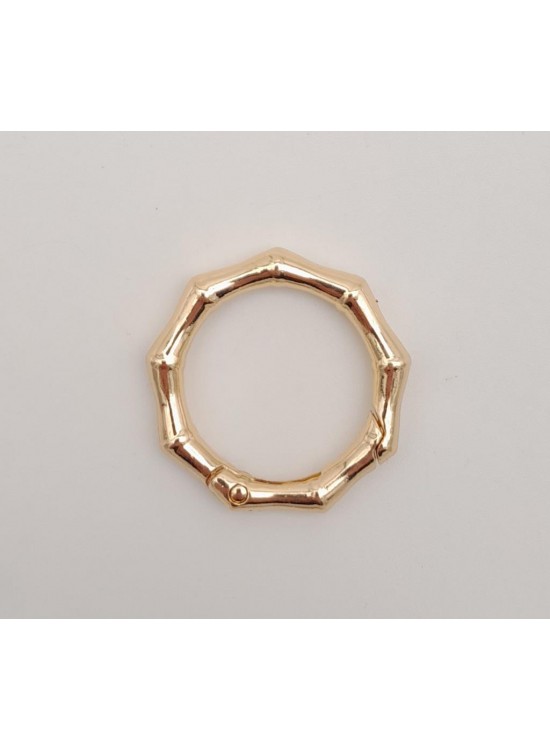 Çanta Aksesuar Köşeli Yaylı Halka Light Gold Renk 1 Adet