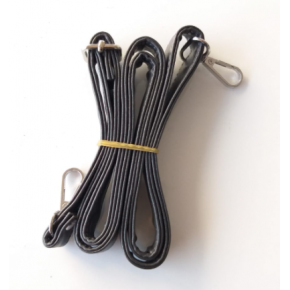 Çanta Aksesuar Koyu Gri 125X2 Cm Çanta Sapı Sürgütlü Gümüş Metal